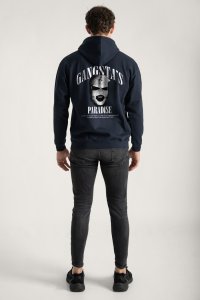 Hoodie in Blue Color with Gangstas Paradise Print