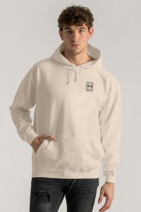 Hoodie in Ecru Color with Hedrix Athletic Dept Print