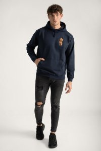 Hoodie in Blue Color with Everyones Got An Opinion Print