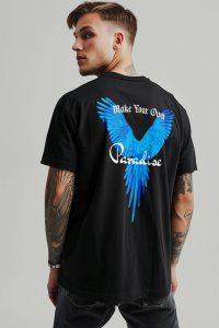 T-Shirt in Black color with Your Own Paradise Print