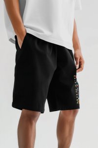 Shorts in Black color with Monte Carlo stamp