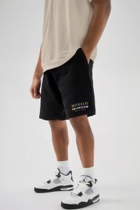 Shorts in Black color with Monte Carlo stamp