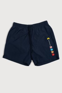 Swimming Shorts in Blue Color with Retro Gaming Print