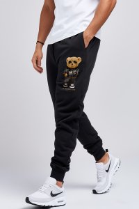 Jogger in Black color with Goat Teddy stamp