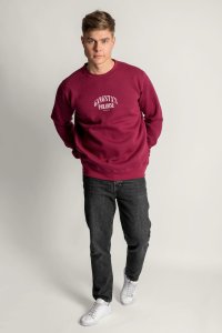 Sweatshirt in Bordeaux Color with Gangstas Paradise Print