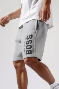 Shorts in Grey color with Lift Like A Big Boss stamp