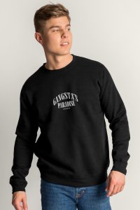 Sweatshirt in Black Color with Gangstas Paradise Print