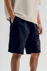 Shorts in Blue color with Lift Like A Big Boss stamp