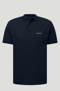 Polo Shirt Slim Fit in Blue Color with Hedrix Logo stamp