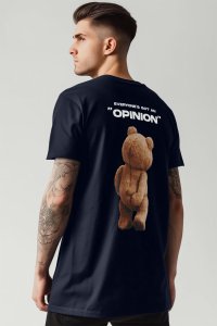 T-Shirt in Blue color with Teddys Opinion Print