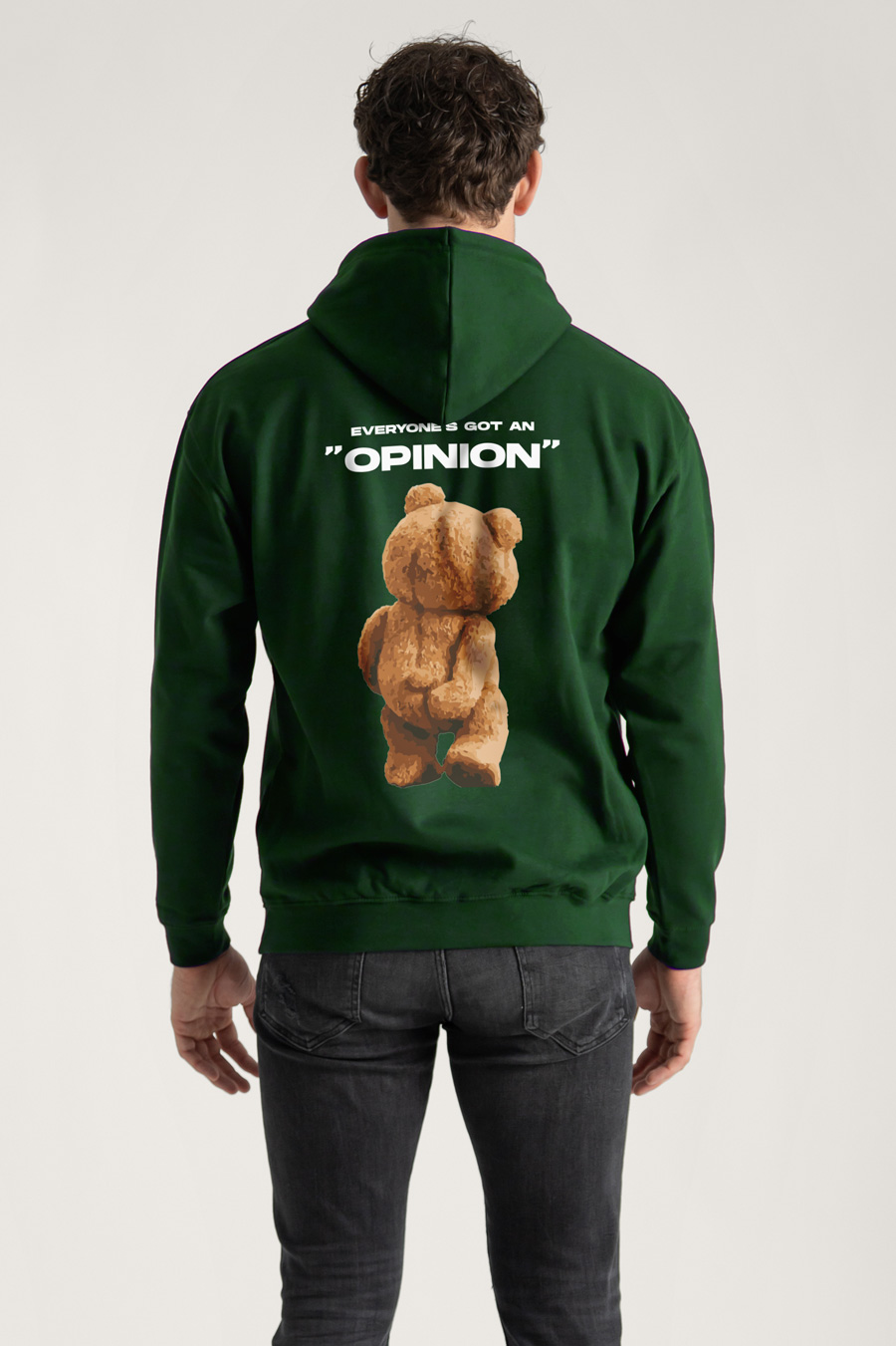Hoodie in Green Color with Everyones Got An Opinion Print crop1-hedrix-hoodies-xe_g9_green_0265.jpg