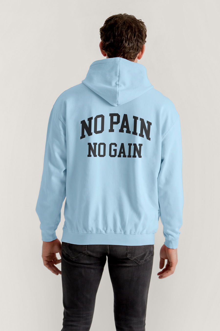 Hoodie in Sky Blue Color with No Pain No Gain Print crop1-hedrix-hoodies-xe_g9_sky-blue_0267.jpg