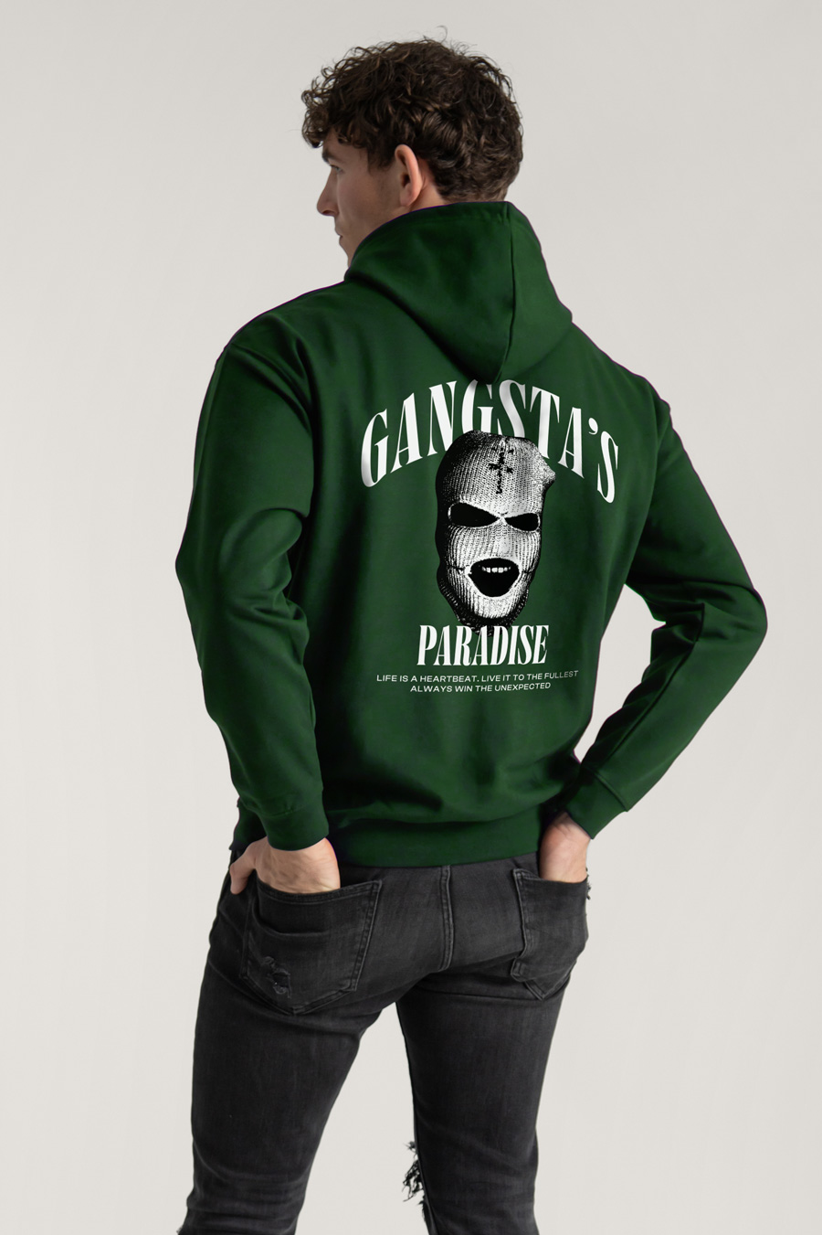 Hoodie in Green Color with Gangstas Paradise Print crop1-hedrix-hoodies-xf_g9_green_0273.jpg