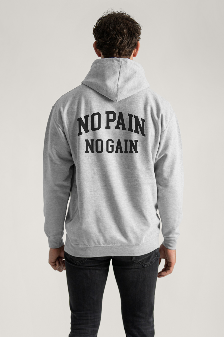 Hoodie in Grey Color with No Pain No Gain Print crop1-hedrix-hoodies-xf_g9_grey_0267.jpg