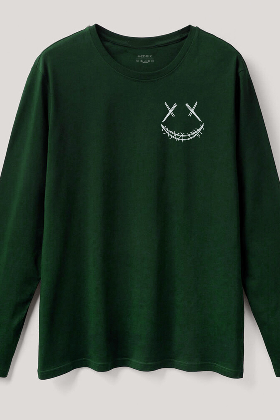 Long Sleeve T-shirt in Green Color with Stand Out Teddy Print crop1-longsleeve_front-isolated-flat-lay-aa_g0_green_0263.jpg