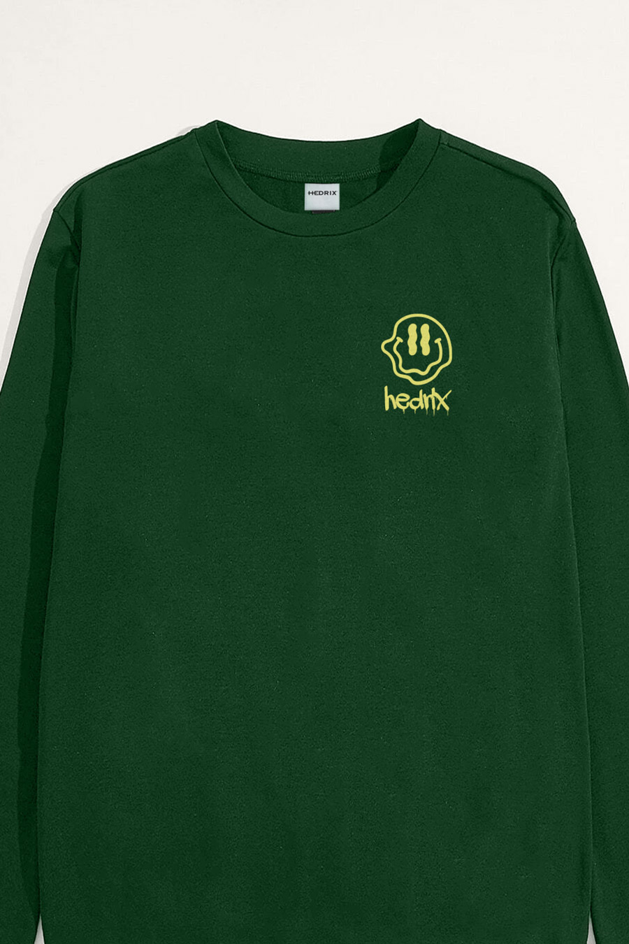 Sweatshirt in Green Color with Rebel Smiley Print crop1-sweatshirt_front-isolated-flat-lay-aa_g0_green_0252.jpg