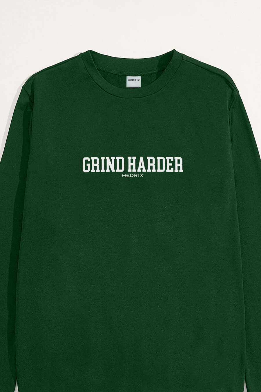 Sweatshirt in Green Color with No Pain No Gain Print crop1-sweatshirt_front-isolated-flat-lay-aa_g0_green_0267.jpg