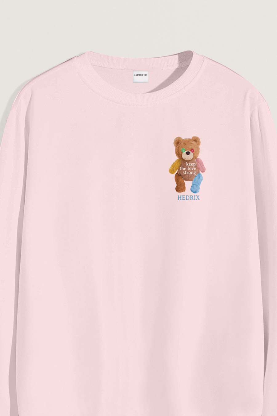 Sweatshirt in Pink Color with Lovely Teddy Print crop1-sweatshirt_front-isolated-flat-lay-aa_g0_pink_0262.jpg