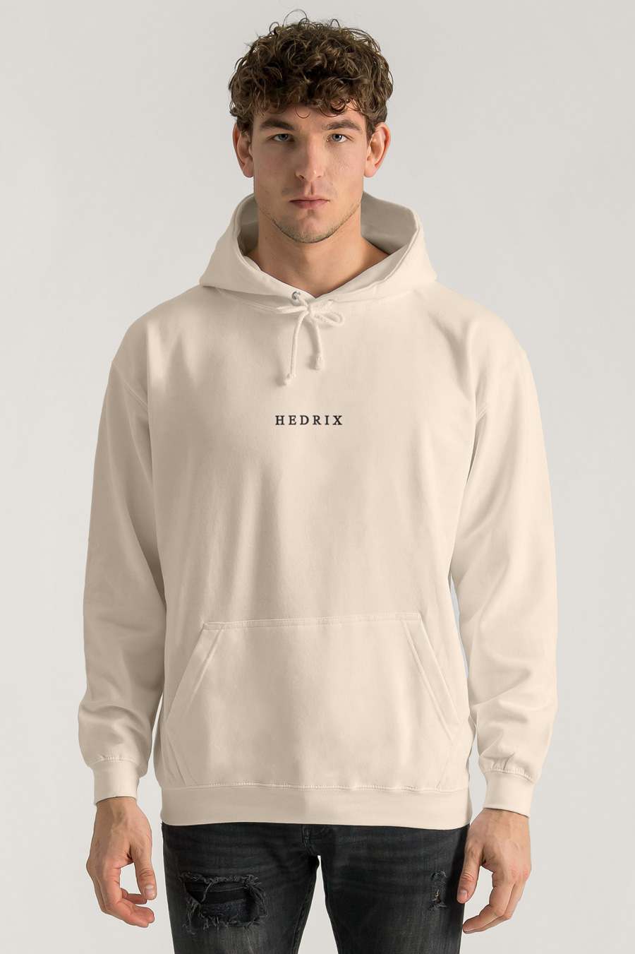 Hoodie in Ecru Color with Minimal Hedrix Print crop2-hedrix-hoodies-xa_g9_ecru_0247.jpg