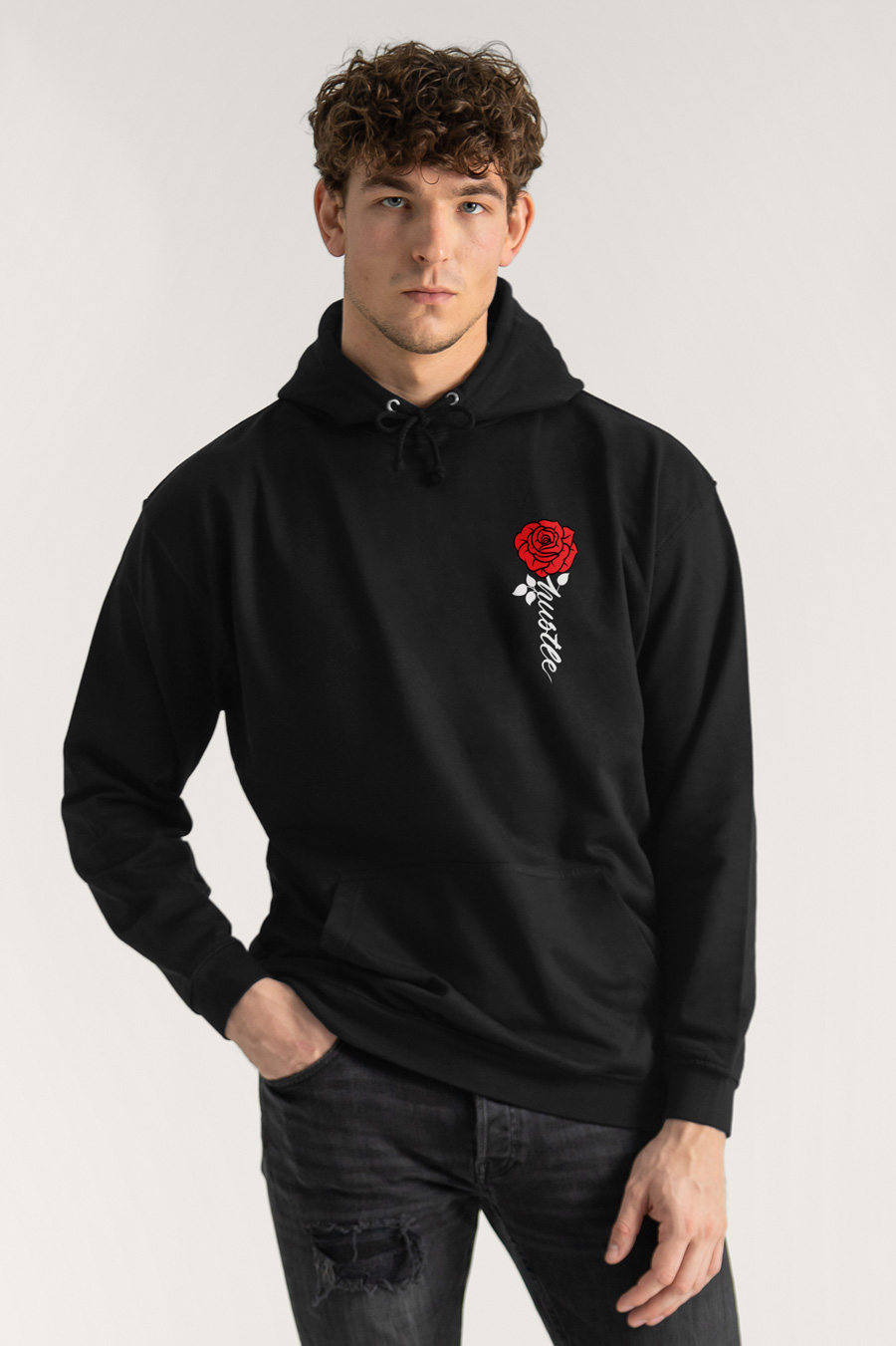 Hoodie in Black Color with Hustle Rose Print crop2-hedrix-hoodies-xb_g9_black_0241.jpg