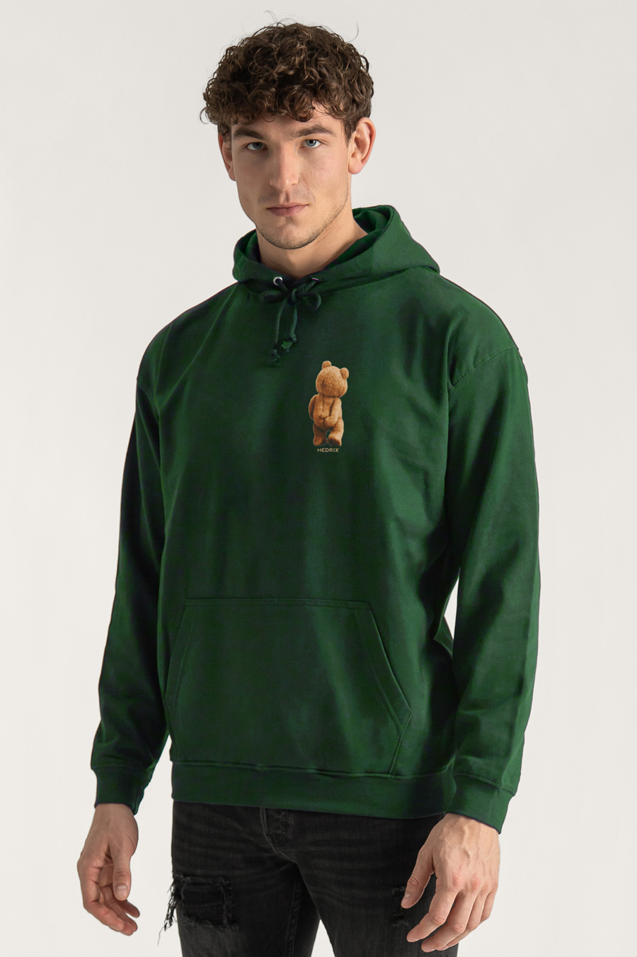 Hoodie in Green Color with Everyones Got An Opinion Print crop2-hedrix-hoodies-xb_g9_green_0265.jpg