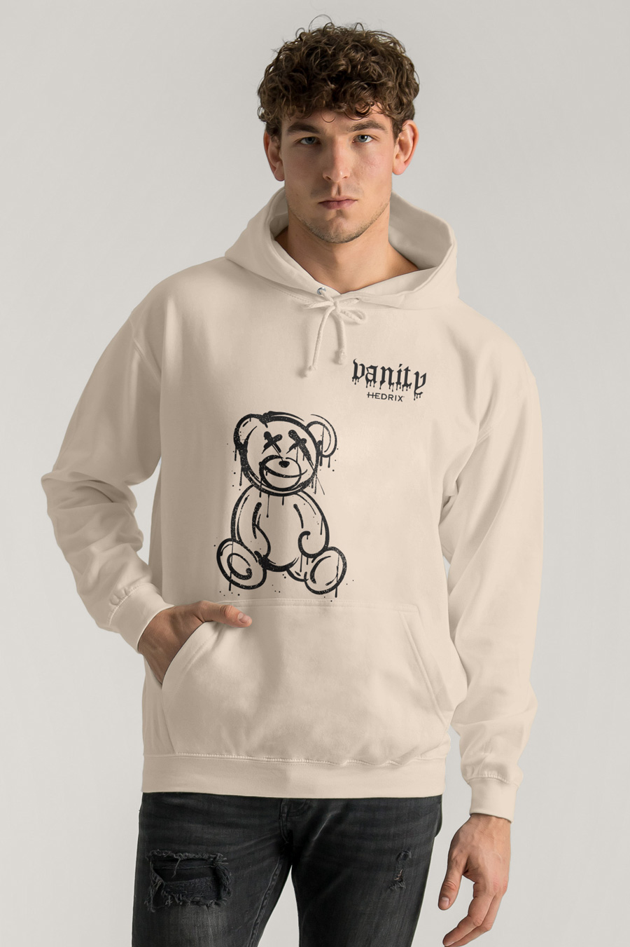 Hoodie in Ecru Color with Vanity Teddy Print crop2-hedrix-hoodies-xd_g9_ecru_0249.jpg