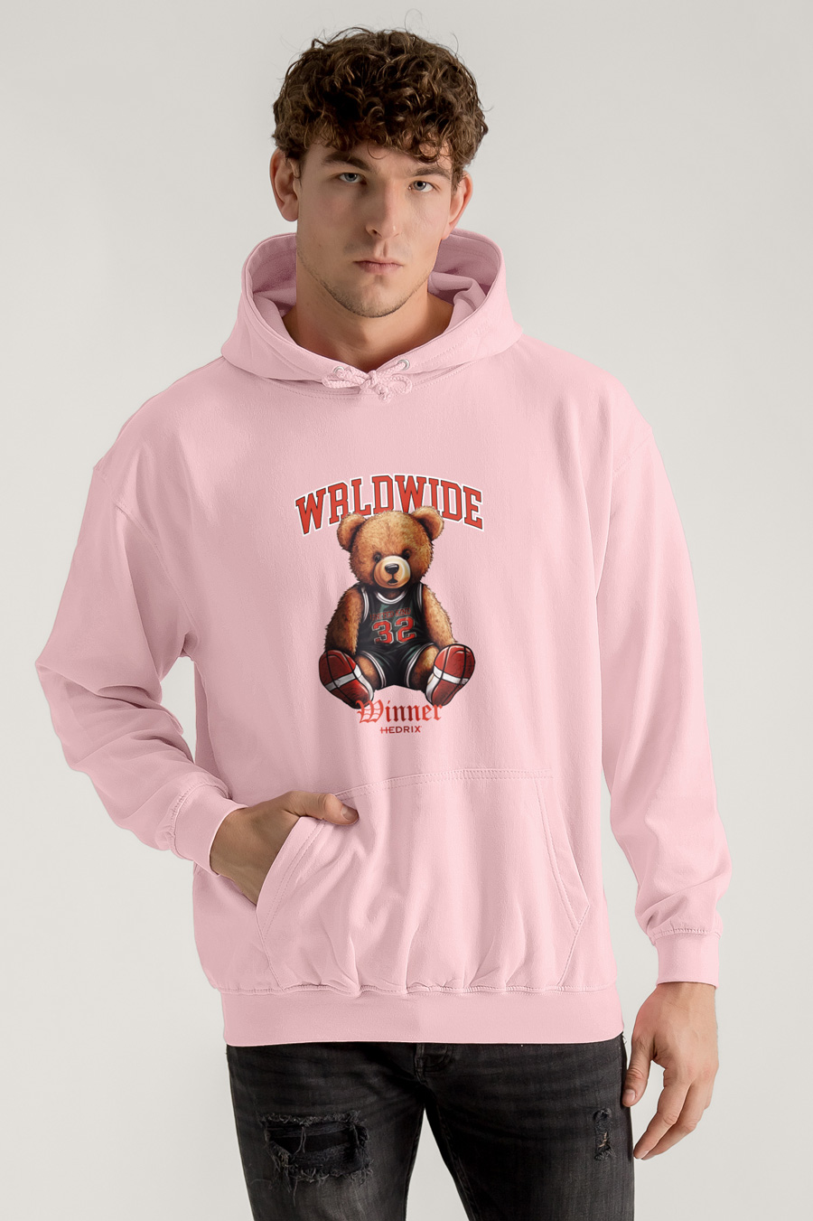 Hoodie in Pink Color with Wordwide Winner Teddy Print crop2-hedrix-hoodies-xd_g9_pink_0211.jpg
