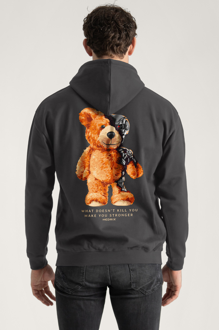 Hoodie in Iron Grey Color with Robotic Teddy Print crop2-hedrix-hoodies-xe_g9_iron-gray_0263.jpg