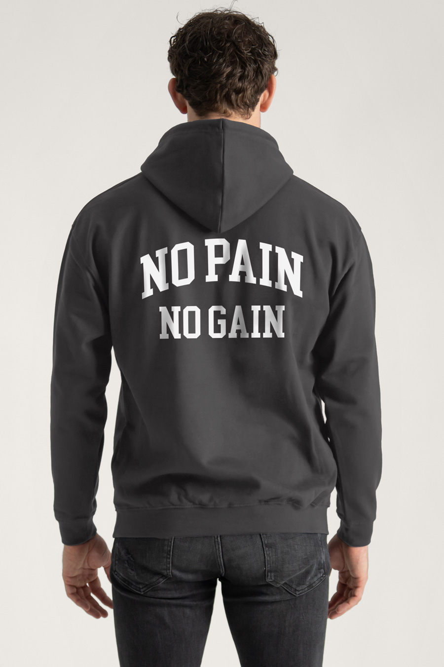 Hoodie in Iron Grey Color with No Pain No Gain Print crop2-hedrix-hoodies-xe_g9_iron-gray_0267.jpg