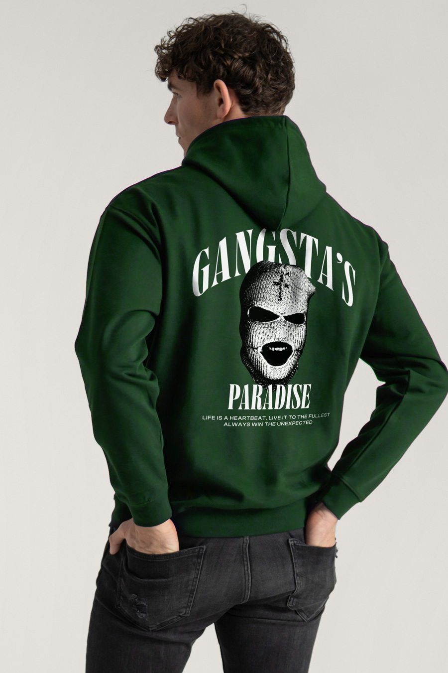 Hoodie in Green Color with Gangstas Paradise Print crop2-hedrix-hoodies-xf_g9_green_0273.jpg