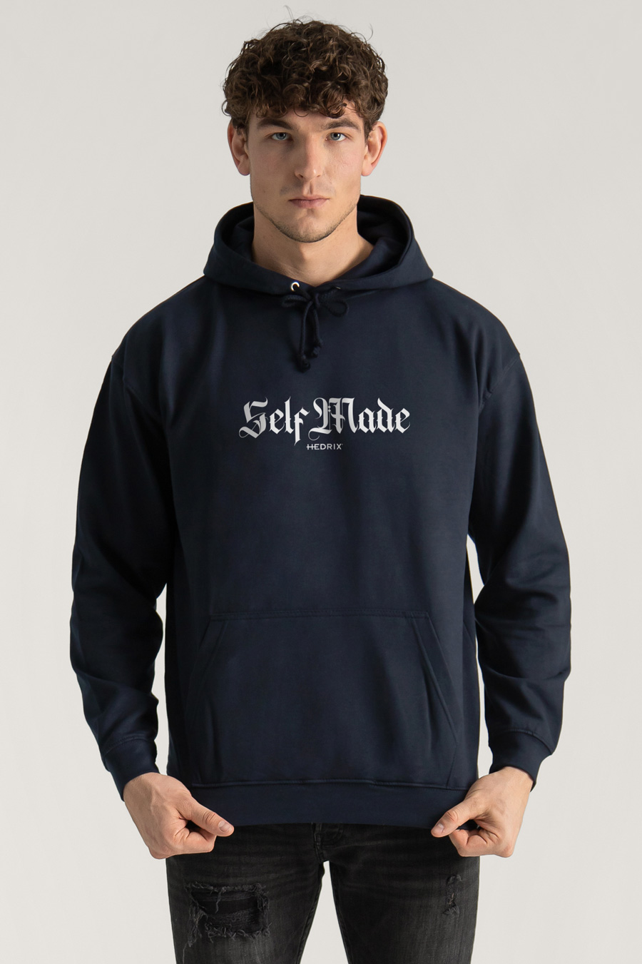 Hoodie in Blue Color with Self Made Man Print crop2-hedrix-hoodies-xg_g9_blue_0235.jpg