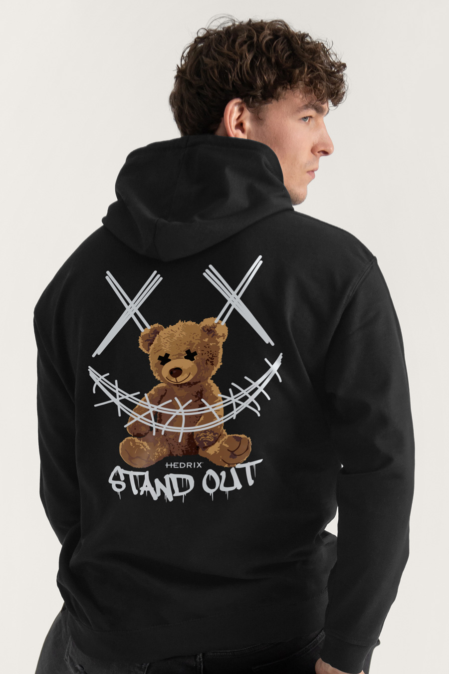 Hoodie in Black Color with Stand Out Teddy Print crop2-hedrix-hoodies-xl_g9_black_0270.jpg