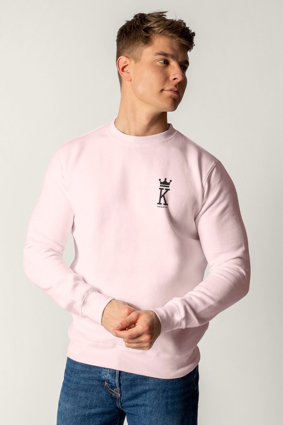 Sweatshirt in Pink Color with King Print crop2-hedrix-sweatshirt-ab_g6_pink_0275.jpg