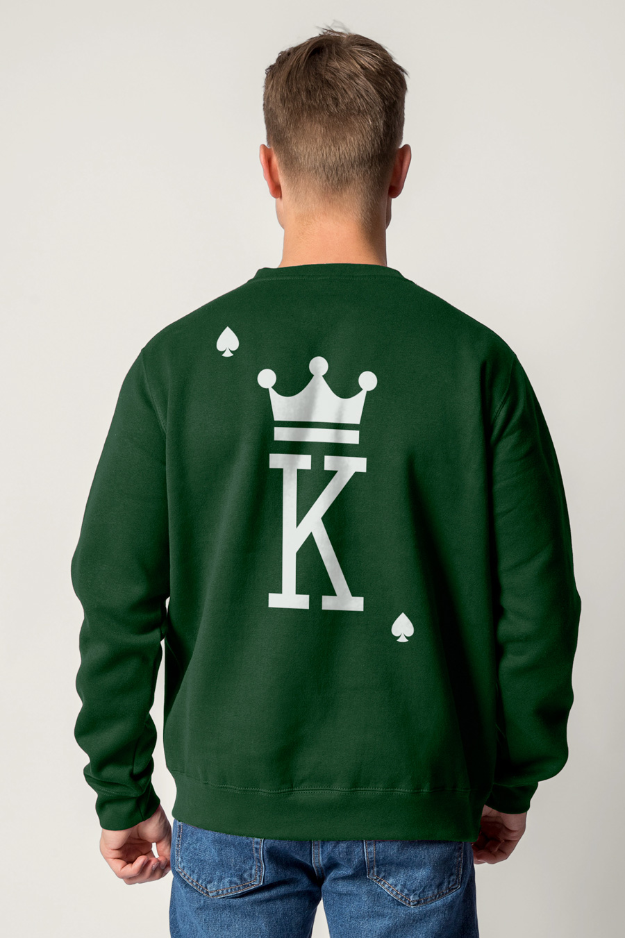 Sweatshirt in Green Color with King Print crop2-hedrix-sweatshirt-af_g6_green_0275.jpg