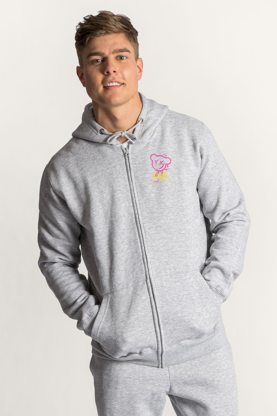 Zip-Up Hoodie in Grey color with Love Positive stamp crop2-hedrix-zippers-ac_g6_grey_0110.jpg