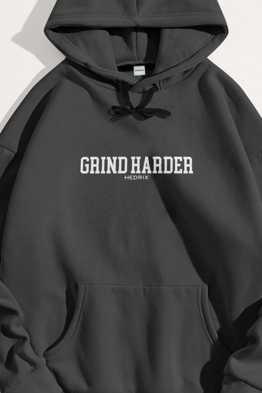 Hoodie in Iron Grey Color with No Pain No Gain Print crop3-hoodie_front-isolated-flat-lay-aa_g0_iron-gray_0267.jpg