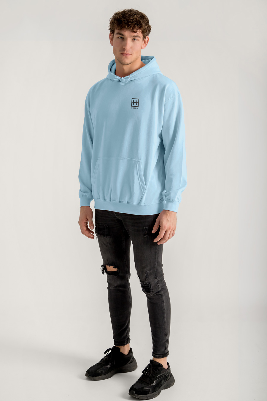 Hoodie in Sky Blue Color with Hedrix Athletic Dept Print full-hedrix-hoodies-xb_g9_sky-blue_0248.jpg