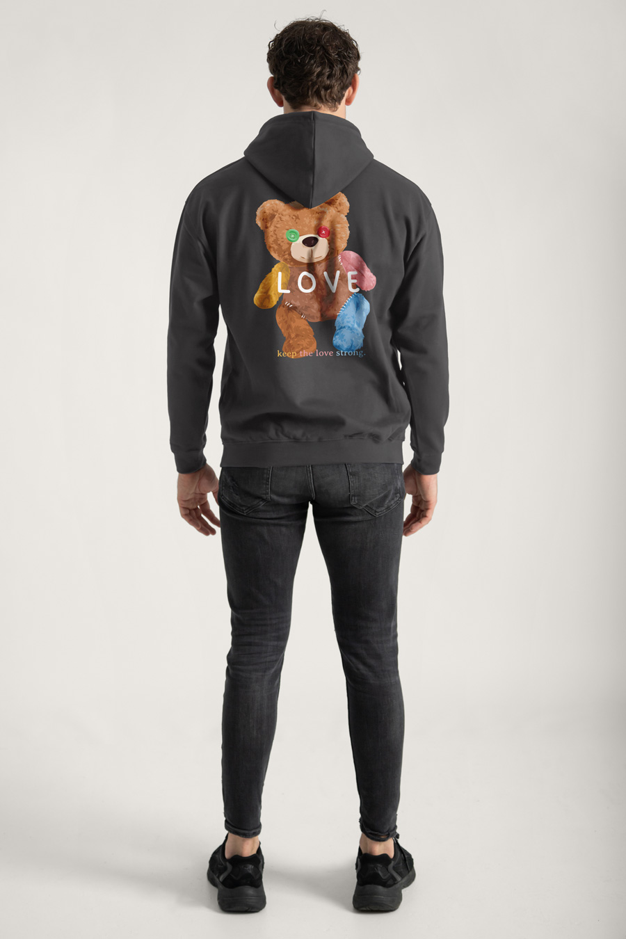 Hoodie in Iron Grey Color with Lovely Teddy Print full-hedrix-hoodies-xe_g9_iron-gray_0262.jpg