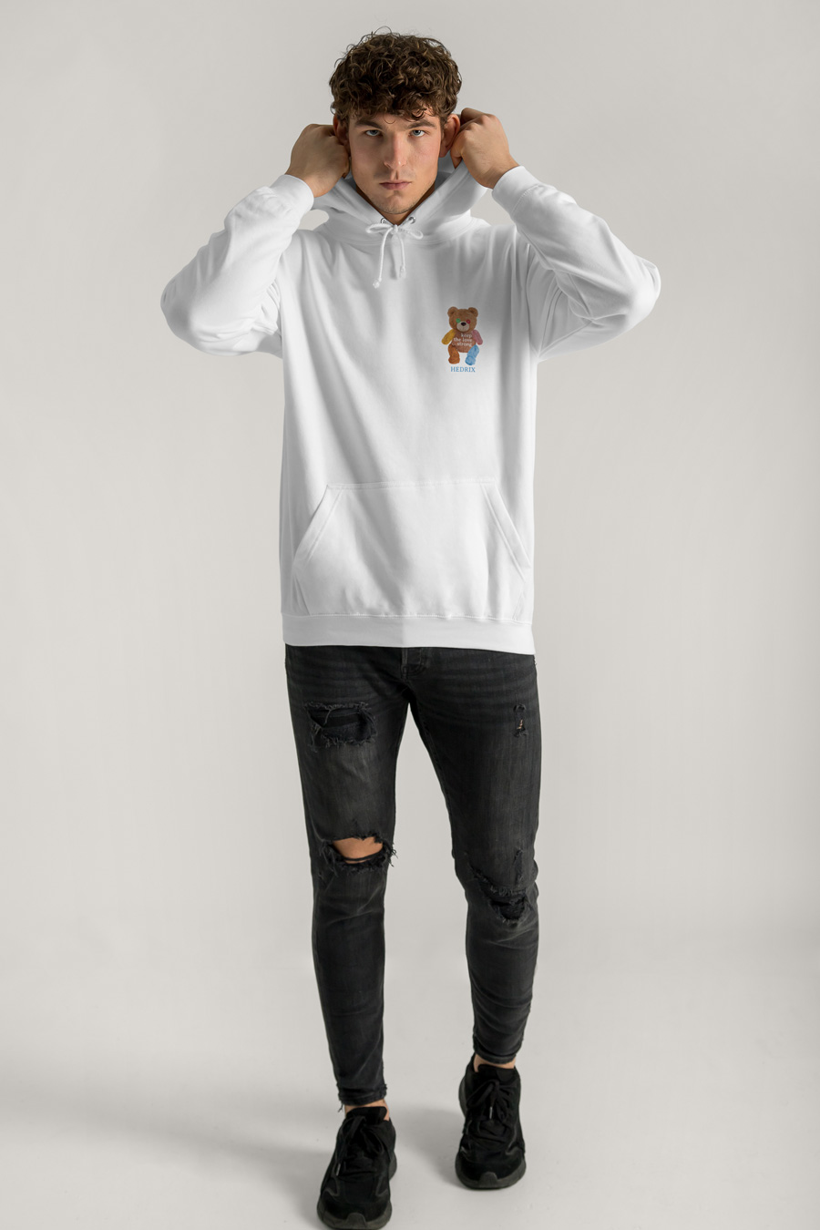 Hoodie in White Color with Lovely Teddy Print full-hedrix-hoodies-xe_g9_white_0262.jpg