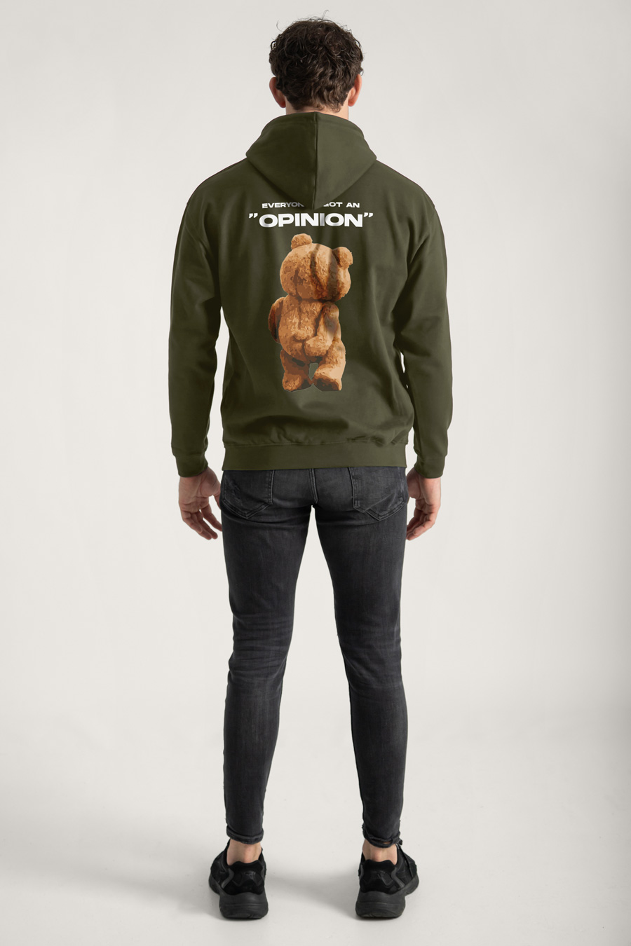 Hoodie in Khaki Color with Everyones Got An Opinion Print full-hedrix-hoodies-xe_g9_xaki_0265.jpg