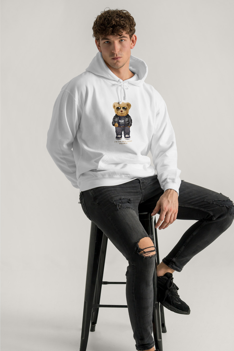 Hoodie in White Color with Goat Teddy Print full-hedrix-hoodies-xf_g9_white_0212.jpg