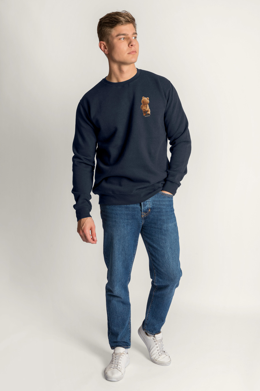Sweatshirt in Blue Color with Everyones Got An Opinion Print full-hedrix-sweatshirt-ac_g6_blue_0265.jpg