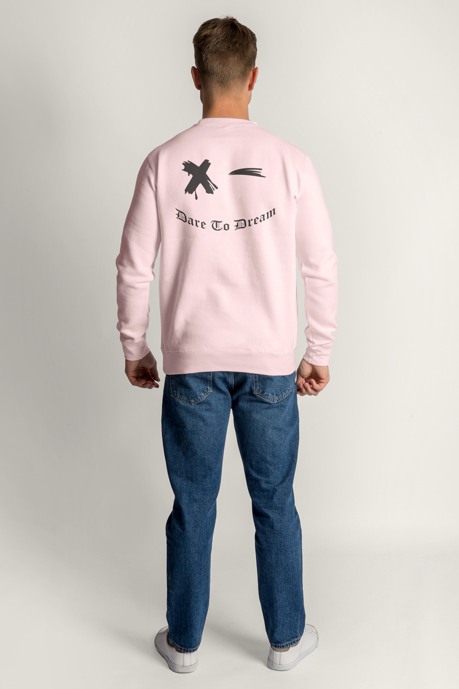 Sweatshirt in Pink Color with Dare To Dream Print full-hedrix-sweatshirt-af_g6_pink_0272.jpg