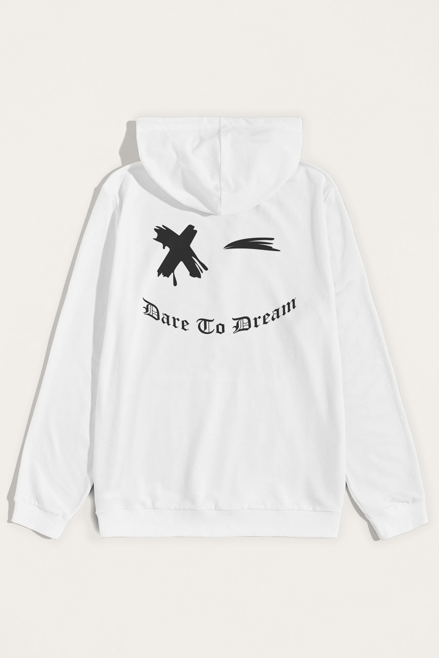 Hoodie in White Color with Dare To Dream Print full-hoodie_back-isolated-flat-lay-aa-back_g0_white_0272.jpg