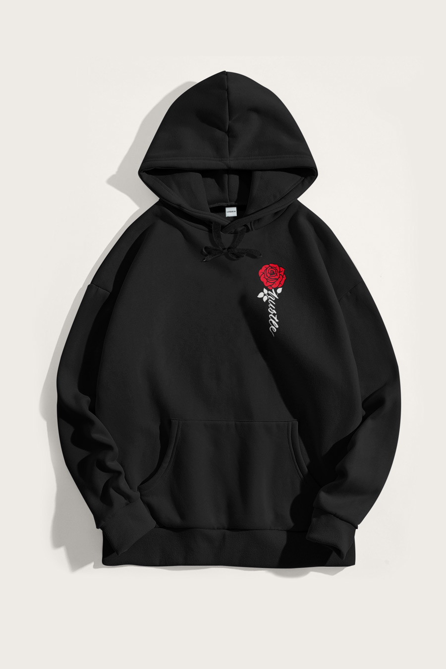 Hoodie in Black Color with Hustle Rose Print full-hoodie_front-isolated-flat-lay-aa_g0_black_0241.jpg