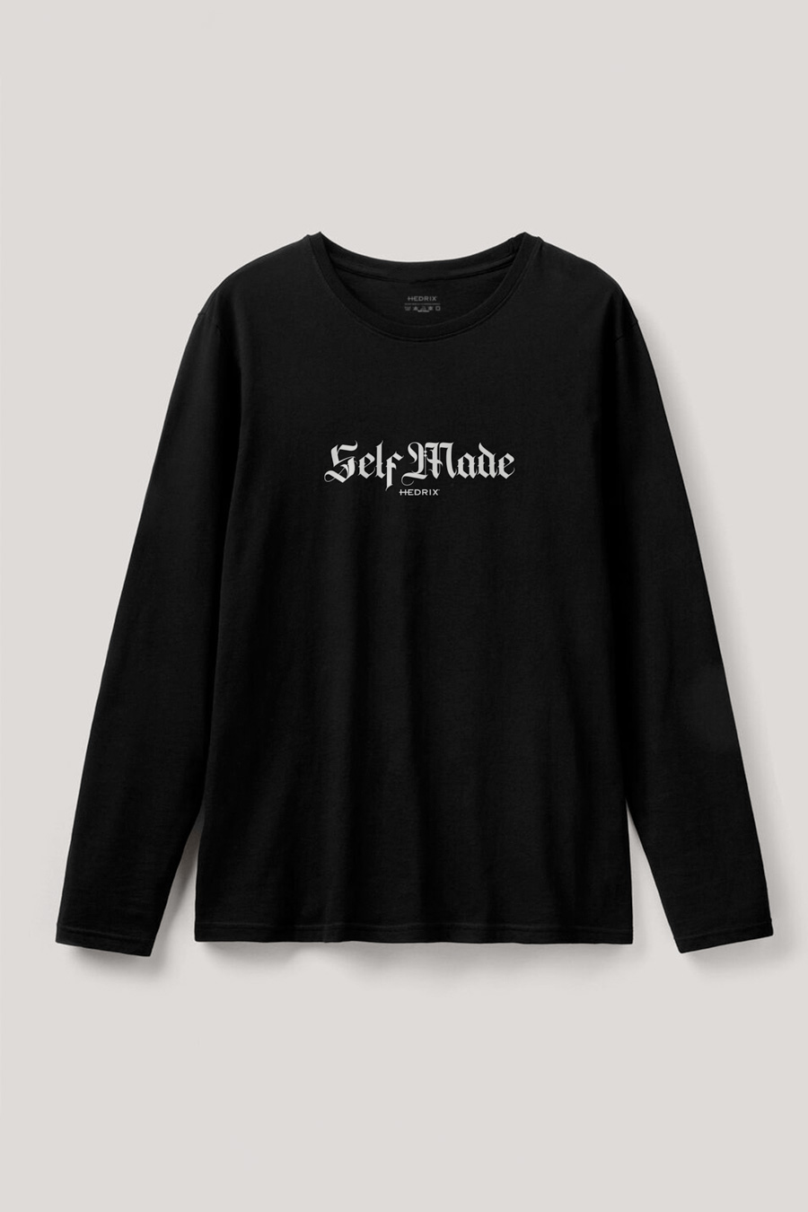Long Sleeve T-shirt in Black Color with Self Made Man Print full-longsleeve_front-isolated-flat-lay-aa_g0_black_0228.jpg