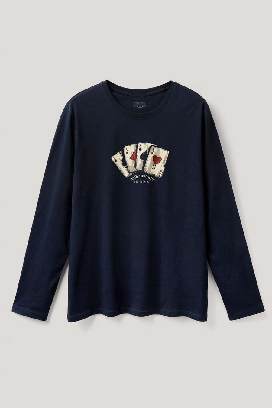 Long Sleeve T-shirt in Blue Color with Wild Cards Print full-longsleeve_front-isolated-flat-lay-aa_g0_blue_0200.jpg