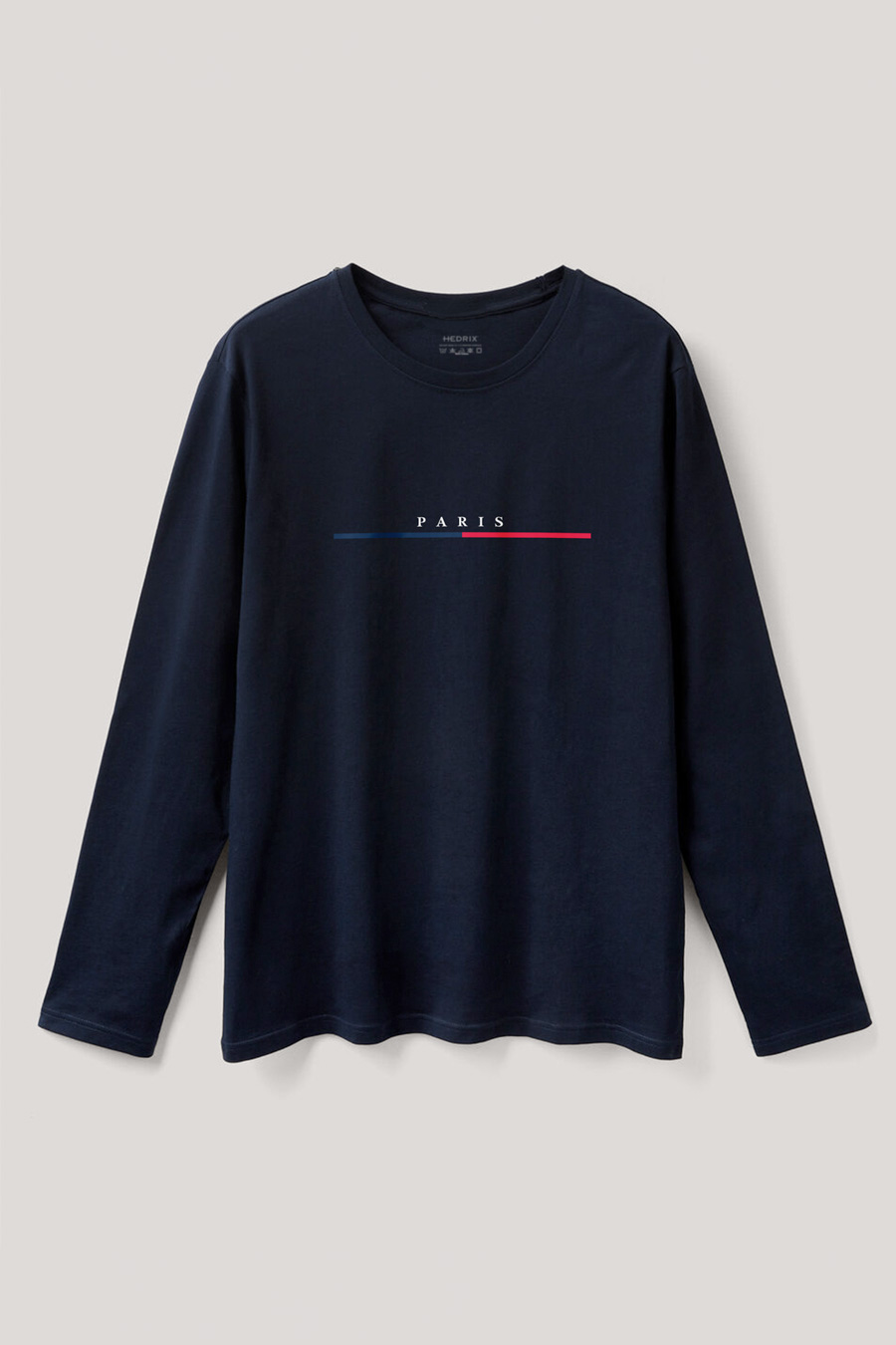 Long Sleeve T-shirt in Blue Color with Paris Print full-longsleeve_front-isolated-flat-lay-aa_g0_blue_0230.jpg