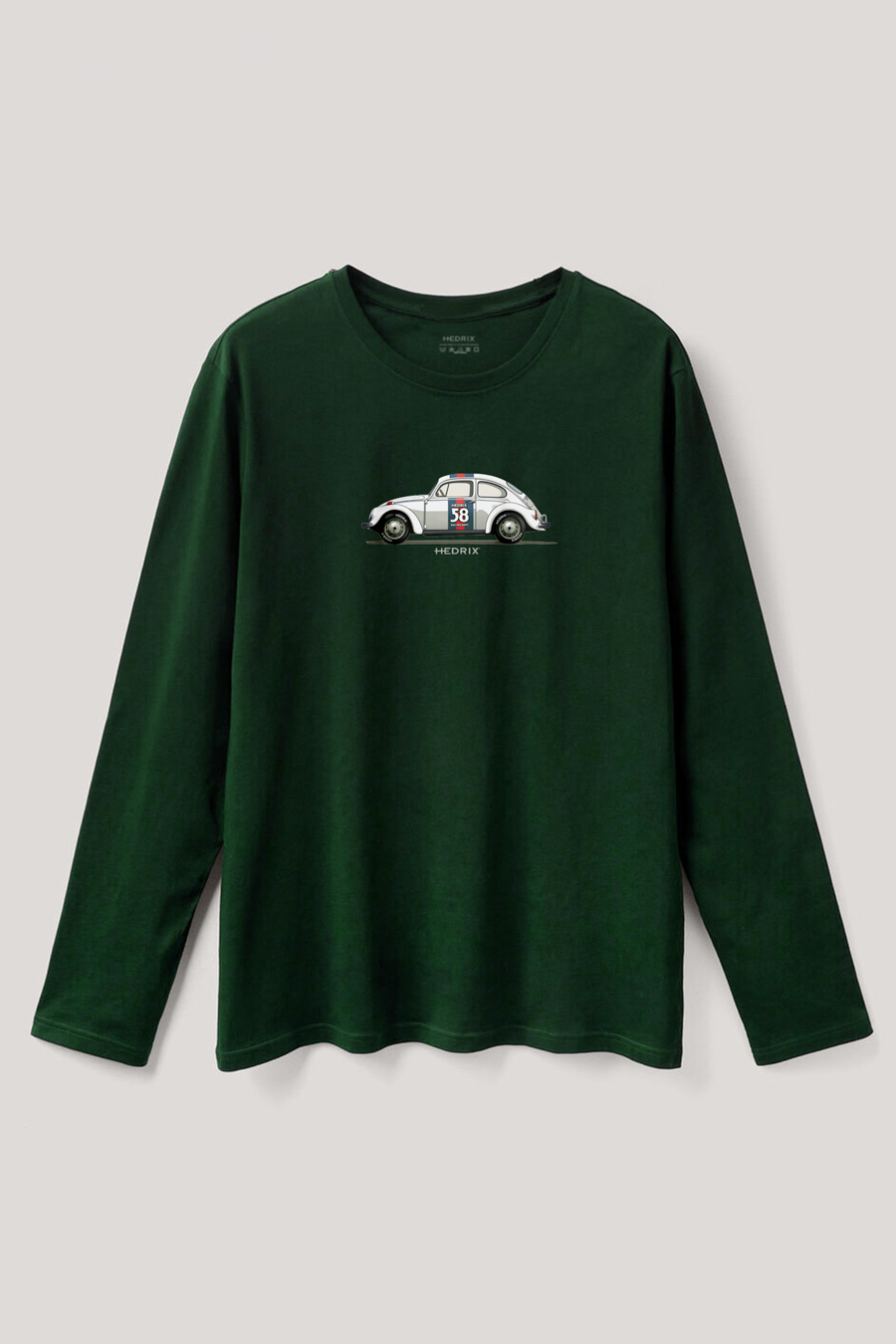 Long Sleeve T-shirt in Green Color with Fastest Beetle Print full-longsleeve_front-isolated-flat-lay-aa_g0_green_0215.jpg