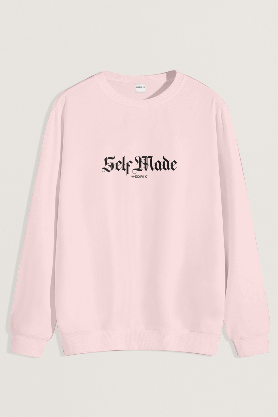 Sweatshirt in Pink Color with Self Made Man Print full-sweatshirt_front-isolated-flat-lay-aa_g0_pink_0235.jpg